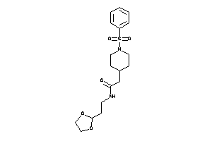 2-(1-besyl-4-piperidyl)-N-[2-(1,3-dioxolan-2-yl)ethyl]acetamide