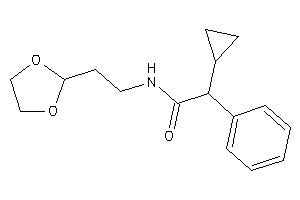 2-cyclopropyl-N-[2-(1,3-dioxolan-2-yl)ethyl]-2-phenyl-acetamide