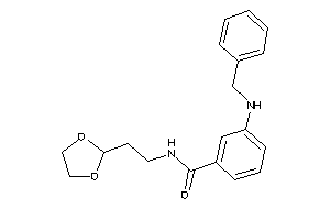 3-(benzylamino)-N-[2-(1,3-dioxolan-2-yl)ethyl]benzamide