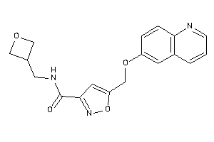 N-(oxetan-3-ylmethyl)-5-(6-quinolyloxymethyl)isoxazole-3-carboxamide