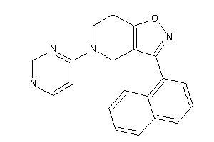 Image of 3-(1-naphthyl)-5-(4-pyrimidyl)-6,7-dihydro-4H-isoxazolo[4,5-c]pyridine