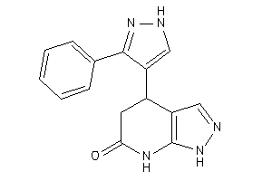 4-(3-phenyl-1H-pyrazol-4-yl)-1,4,5,7-tetrahydropyrazolo[3,4-b]pyridin-6-one