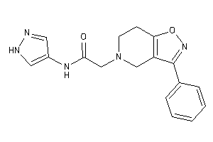 Image of 2-(3-phenyl-6,7-dihydro-4H-isoxazolo[4,5-c]pyridin-5-yl)-N-(1H-pyrazol-4-yl)acetamide