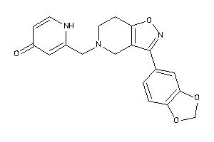 2-[[3-(1,3-benzodioxol-5-yl)-6,7-dihydro-4H-isoxazolo[4,5-c]pyridin-5-yl]methyl]-4-pyridone
