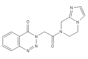 3-[2-(6,8-dihydro-5H-imidazo[1,2-a]pyrazin-7-yl)-2-keto-ethyl]-1,2,3-benzotriazin-4-one