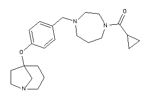 [4-[4-(1-azabicyclo[3.2.1]octan-5-yloxy)benzyl]-1,4-diazepan-1-yl]-cyclopropyl-methanone