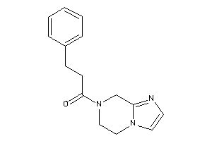 1-(6,8-dihydro-5H-imidazo[1,2-a]pyrazin-7-yl)-3-phenyl-propan-1-one