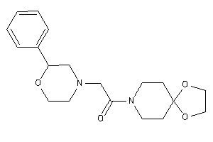 1-(1,4-dioxa-8-azaspiro[4.5]decan-8-yl)-2-(2-phenylmorpholino)ethanone