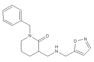 1-benzyl-3-[(isoxazol-5-ylmethylamino)methyl]-2-piperidone