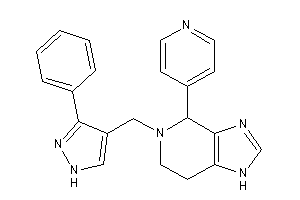 5-[(3-phenyl-1H-pyrazol-4-yl)methyl]-4-(4-pyridyl)-1,4,6,7-tetrahydroimidazo[4,5-c]pyridine