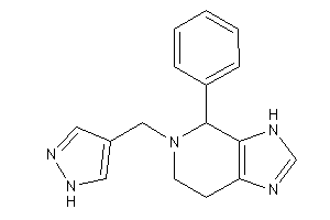 4-phenyl-5-(1H-pyrazol-4-ylmethyl)-3,4,6,7-tetrahydroimidazo[4,5-c]pyridine