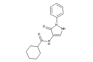 Image of N-(5-keto-1-phenyl-3-pyrazolin-4-yl)cyclohexanecarboxamide