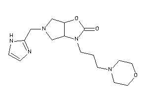 5-(1H-imidazol-2-ylmethyl)-3-(3-morpholinopropyl)-3a,4,6,6a-tetrahydropyrrolo[3,4-d]oxazol-2-one