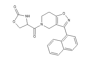 4-[3-(1-naphthyl)-6,7-dihydro-4H-isoxazolo[4,5-c]pyridine-5-carbonyl]oxazolidin-2-one
