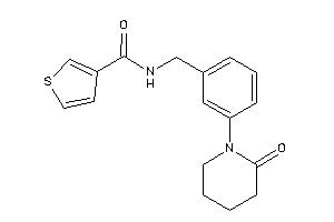 N-[3-(2-ketopiperidino)benzyl]thiophene-3-carboxamide