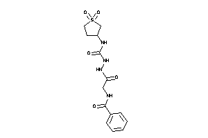 N-[2-[N'-[(1,1-diketothiolan-3-yl)carbamoyl]hydrazino]-2-keto-ethyl]benzamide