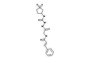 N-[2-[N'-[(1,1-diketothiolan-3-yl)carbamoyl]hydrazino]-2-keto-ethyl]-3-phenyl-acrylamide