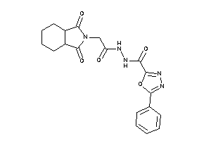 N'-[2-(1,3-diketo-3a,4,5,6,7,7a-hexahydroisoindol-2-yl)acetyl]-5-phenyl-1,3,4-oxadiazole-2-carbohydrazide