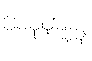 N'-(3-cyclohexylpropanoyl)-1H-pyrazolo[3,4-b]pyridine-5-carbohydrazide