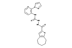 1-(2-pyrazol-1-yl-3-pyridyl)-3-(5,6,7,8-tetrahydro-4H-cyclohepta[b]thiophene-2-carbonylamino)urea