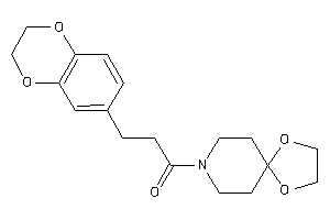 3-(2,3-dihydro-1,4-benzodioxin-6-yl)-1-(1,4-dioxa-8-azaspiro[4.5]decan-8-yl)propan-1-one