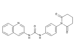 1-(4-glutarimidophenyl)-3-(3-quinolyl)urea