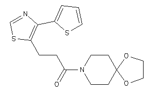 1-(1,4-dioxa-8-azaspiro[4.5]decan-8-yl)-3-[4-(2-thienyl)thiazol-5-yl]propan-1-one