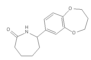 7-(3,4-dihydro-2H-1,5-benzodioxepin-7-yl)azepan-2-one