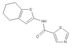 Image of N-(4,5,6,7-tetrahydrobenzothiophen-2-yl)thiazole-5-carboxamide