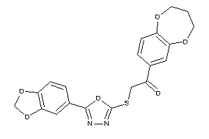 2-[[5-(1,3-benzodioxol-5-yl)-1,3,4-oxadiazol-2-yl]thio]-1-(3,4-dihydro-2H-1,5-benzodioxepin-7-yl)ethanone