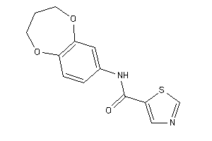 N-(3,4-dihydro-2H-1,5-benzodioxepin-7-yl)thiazole-5-carboxamide