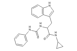 N-cyclopropyl-3-(1H-indol-3-yl)-2-(phenylcarbamoylamino)propionamide