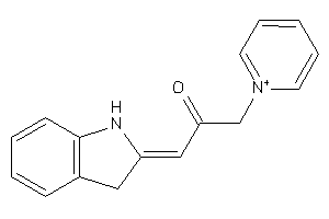 1-indolin-2-ylidene-3-pyridin-1-ium-1-yl-acetone