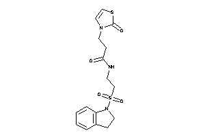 N-(2-indolin-1-ylsulfonylethyl)-3-(2-keto-4-thiazolin-3-yl)propionamide