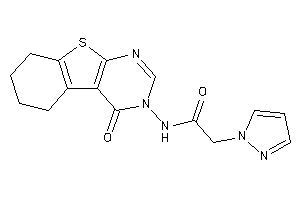 N-(4-keto-5,6,7,8-tetrahydrobenzothiopheno[2,3-d]pyrimidin-3-yl)-2-pyrazol-1-yl-acetamide