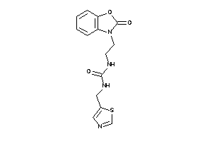 1-[2-(2-keto-1,3-benzoxazol-3-yl)ethyl]-3-(thiazol-5-ylmethyl)urea