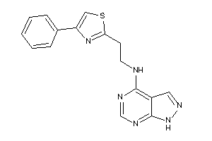 2-(4-phenylthiazol-2-yl)ethyl-(1H-pyrazolo[3,4-d]pyrimidin-4-yl)amine