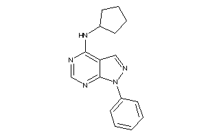 Cyclopentyl-(1-phenylpyrazolo[3,4-d]pyrimidin-4-yl)amine