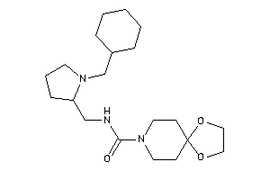 N-[[1-(cyclohexylmethyl)pyrrolidin-2-yl]methyl]-1,4-dioxa-8-azaspiro[4.5]decane-8-carboxamide