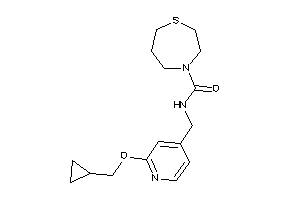 N-[[2-(cyclopropylmethoxy)-4-pyridyl]methyl]-1,4-thiazepane-4-carboxamide