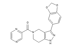[3-(1,3-benzodioxol-5-yl)-1,4,6,7-tetrahydropyrazolo[4,3-c]pyridin-5-yl]-pyrazin-2-yl-methanone