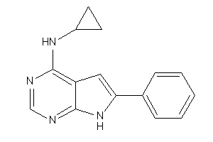 Cyclopropyl-(6-phenyl-7H-pyrrolo[2,3-d]pyrimidin-4-yl)amine