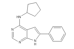 Cyclopentyl-(6-phenyl-7H-pyrrolo[2,3-d]pyrimidin-4-yl)amine