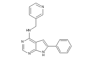 (6-phenyl-7H-pyrrolo[2,3-d]pyrimidin-4-yl)-(3-pyridylmethyl)amine