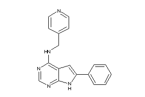 (6-phenyl-7H-pyrrolo[2,3-d]pyrimidin-4-yl)-(4-pyridylmethyl)amine