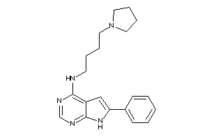 (6-phenyl-7H-pyrrolo[2,3-d]pyrimidin-4-yl)-(4-pyrrolidinobutyl)amine