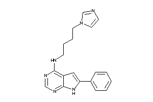 4-imidazol-1-ylbutyl-(6-phenyl-7H-pyrrolo[2,3-d]pyrimidin-4-yl)amine