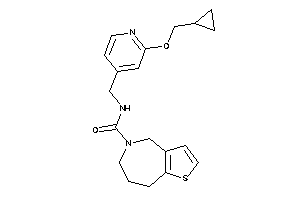 N-[[2-(cyclopropylmethoxy)-4-pyridyl]methyl]-4,6,7,8-tetrahydrothieno[3,2-c]azepine-5-carboxamide