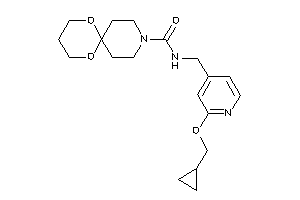 N-[[2-(cyclopropylmethoxy)-4-pyridyl]methyl]-7,11-dioxa-3-azaspiro[5.5]undecane-3-carboxamide