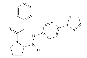 1-(2-phenylacetyl)-N-[4-(triazol-2-yl)phenyl]pyrrolidine-2-carboxamide